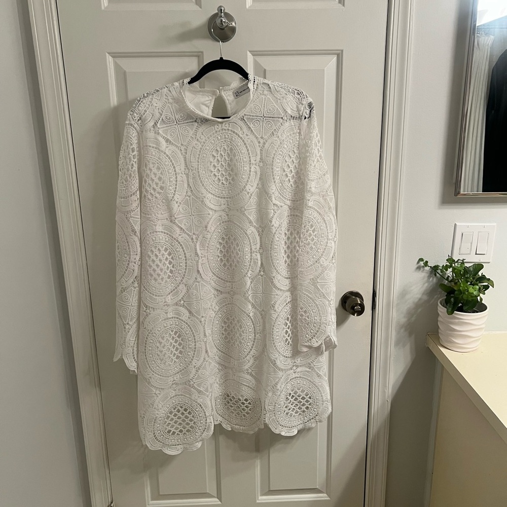 New W/O tags White Lace Dress - Picture 3 of 8